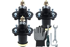 NIDAIFEI 3 Pack Greased 539131898 Spindle Assembly Replaces Husqvarna 539131898 Spindle Assembly for Husqvarna GT48DXLS, GT52XLSI, MZT61, TS248G, TS348, TS354X, YT48DXLS, Z242F, Z248F Lawn Tractors