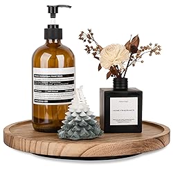 Wood Lazy Susan Organizer Kitchen Turntable for