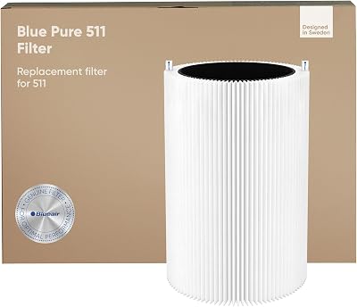 Blueair Genuine HEPASilent Filter for Blue Pure 511 Air Purifier 99.97% Removal