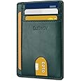 Buffway Slim Minimalist Front Pocket RFID Blocking Leather Wallets for Men and Women