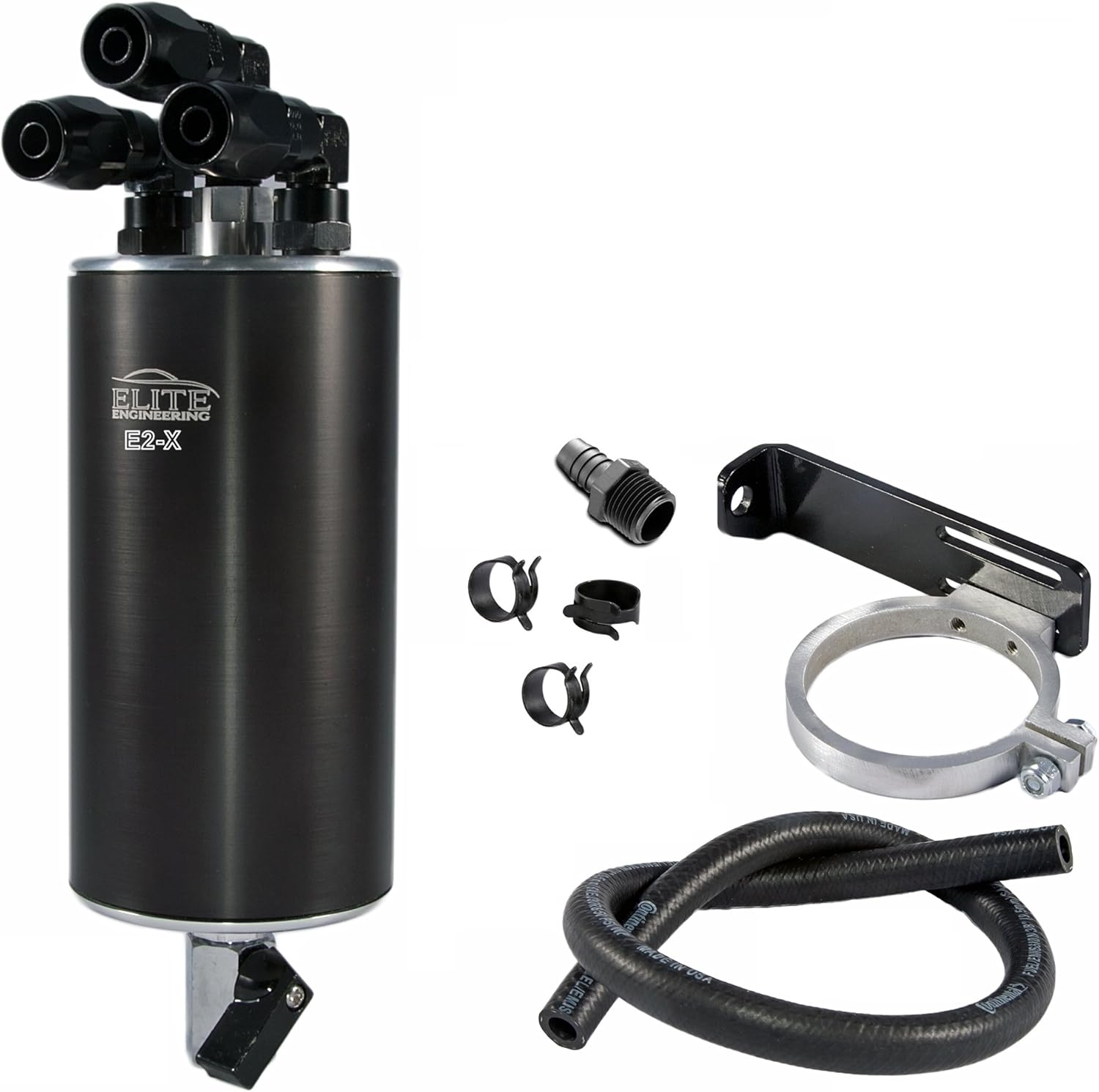 Elite Engineering E2X PCV Oil Catch Can and Hardware for