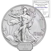 1986 - Present (Random Year) 1 oz American Silver Eagle Coin $1 Seller BU | Brilliant Uncirculated (Type 1 or 2) with Certificate of Authenticity