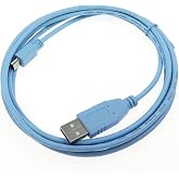 easyreen Mini USB Console Cable for Cisco Switches Routers CAB-Console-USB= USB Type A to Mini-B 37-1090-01 2M
