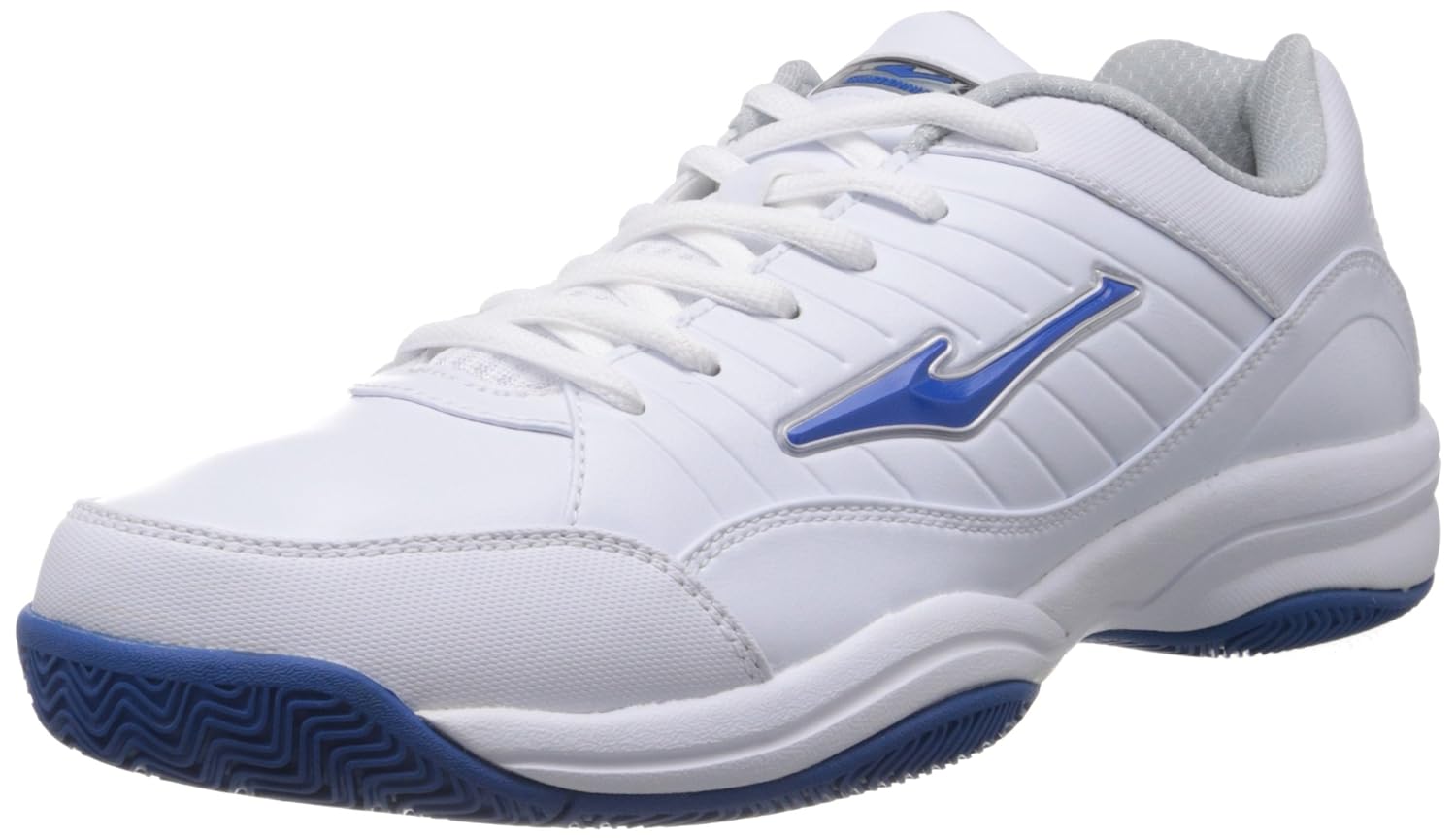 Buy Erke Men's White and Royal Blue Mesh Tennis Shoes 7.5 UK