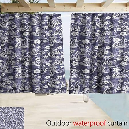 Amazon Com Marymunger Sliding Door Curtain Floral Classical