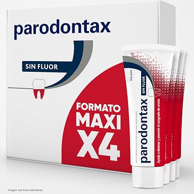 Pasta de dente parodontax sem flúor, ajuda a parar e prevenir sangramento nas gengivas, para gengivas saudáveis, embalagem 4x75 ml