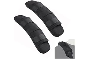 AEIMIAIDE 2 Pack Tactical Shoulder Strap Pads Vest Shoulder Strap Pads with Ultra Thick Cushion for Bag Luggage Backpack, Bla