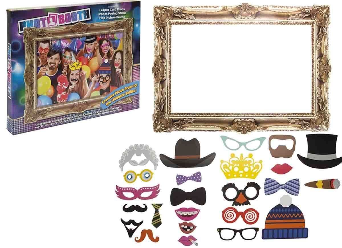 Photo Booth 24pieces Posing Props Large Picture Frame Wedding Funky