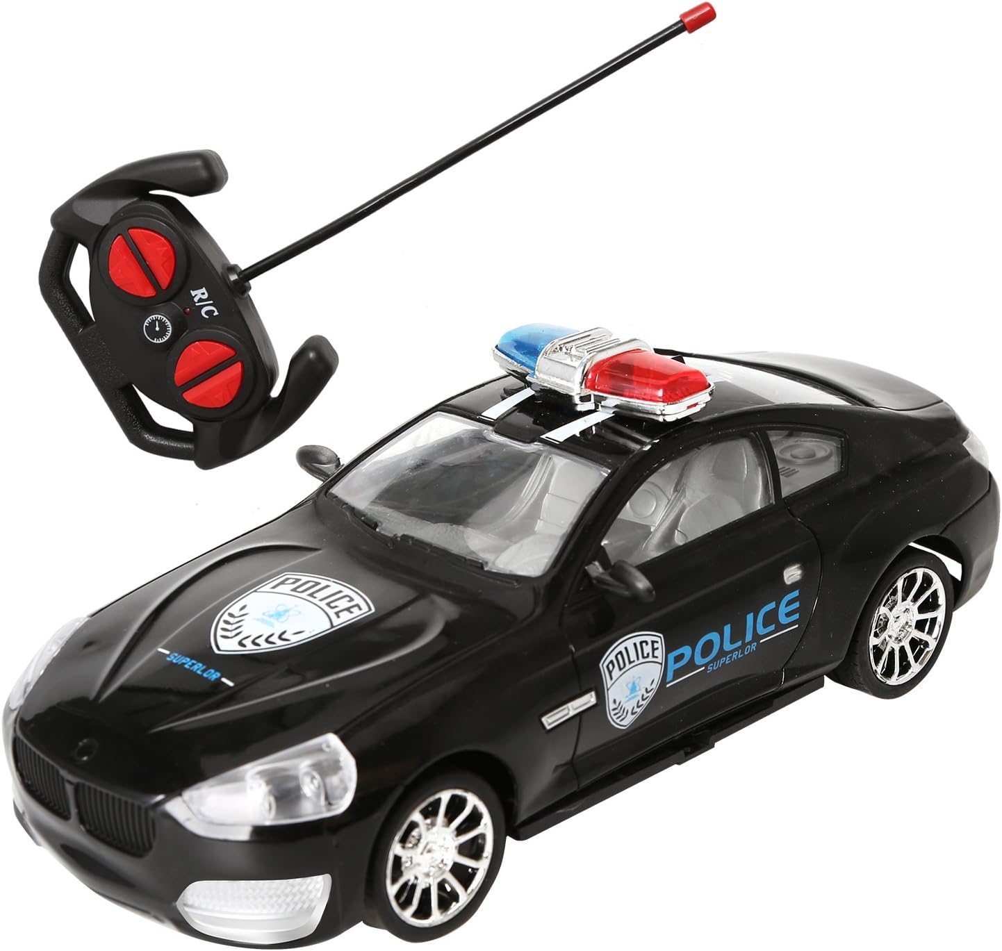 Amazon Co Jp 1 14 ラジコンパトカー 2 4ghz リモートコントロール ブラック ホビー 通販