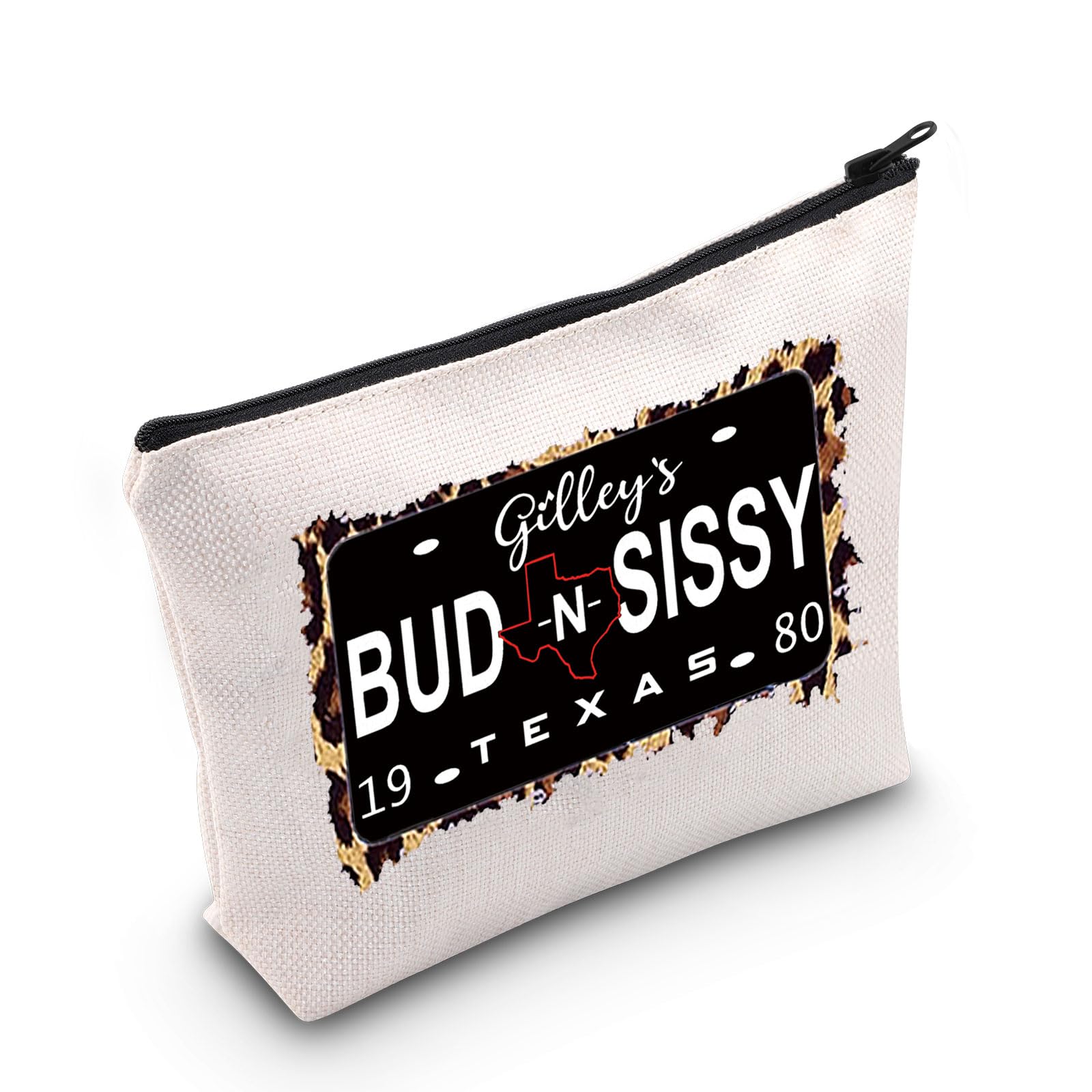 Western Country Cowboy Movie Makeup Bag Bud and Sissy Gifts Gilley's Night Club Honky Tonk Gifts Bud and Sissy Zipper Pouch (Sissy UK)