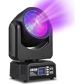 Betopper LM120 Moving Head Light,4in1 120W Stage Spot DJ Light for Party,1P | COB/RGBW LED High Brightness DMX Wash Strobe Lighting,16Bit Full Color Linear Dimming for Live Show Disco Events Concert
