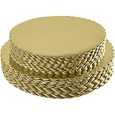 [25pcs] 10" Gold Cakeboard Round,Disposable Cake Circle Base Boards Cake Plate Round Coated Circle Cakeboard Base 10inch,Pack of 25