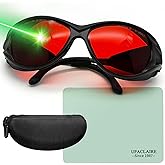 UpaClaire Laser Safety Glasses, Blocking Red, Violet And Blue Light