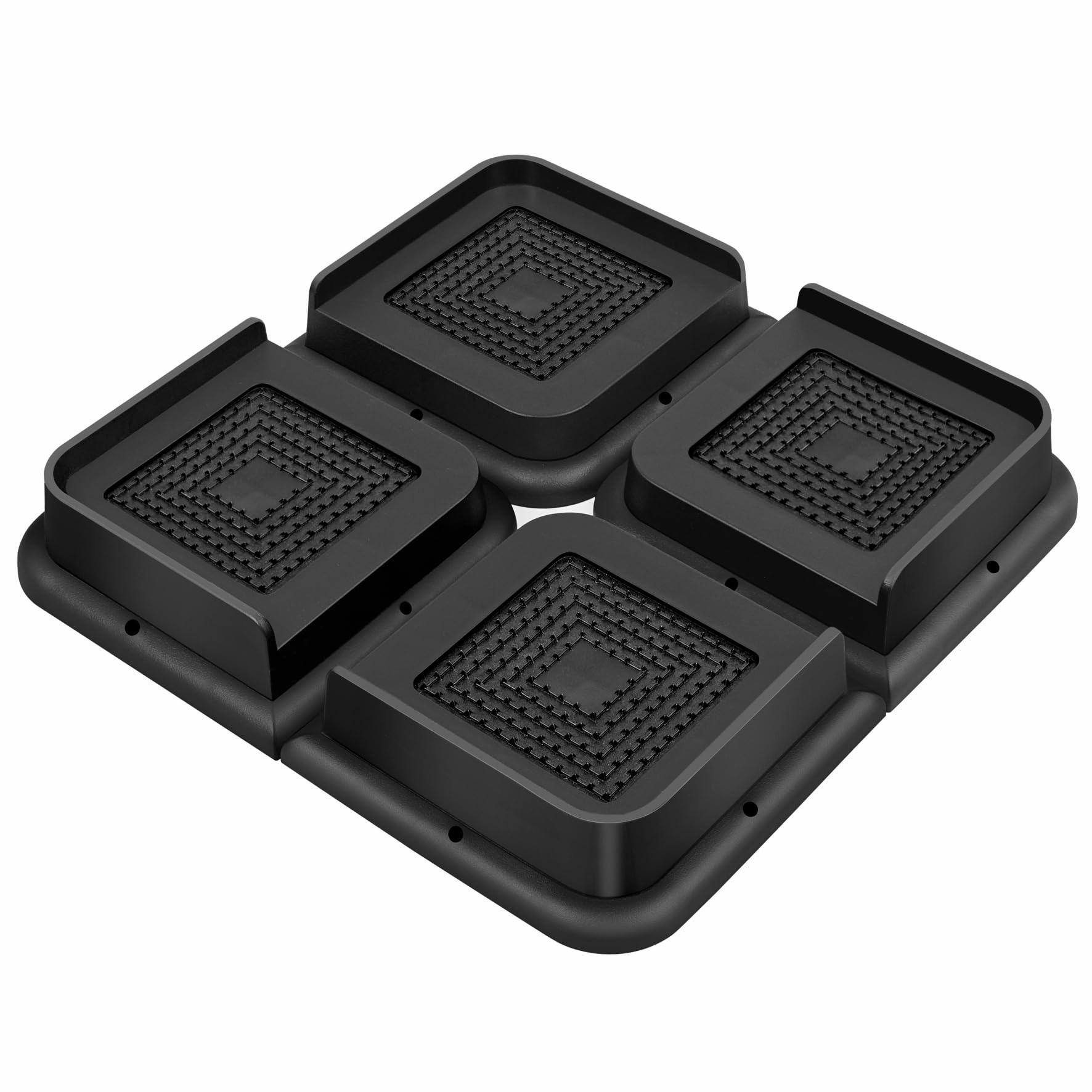 MixDora Bed Risers 1 inch Heavy Duty 4 Pack Funiture Risers L Shape Table Riser Chair Raisers Lifter for Sofas Couches Desks