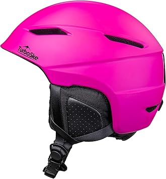 Amazon Turboske スキーヘルメット スノーボード ヘルメット スノー スポーツ ヘルメット オーディオ 対応 ヘルメット メンズ レディース ユース L ピンク Turboske スポーツ アウトドア