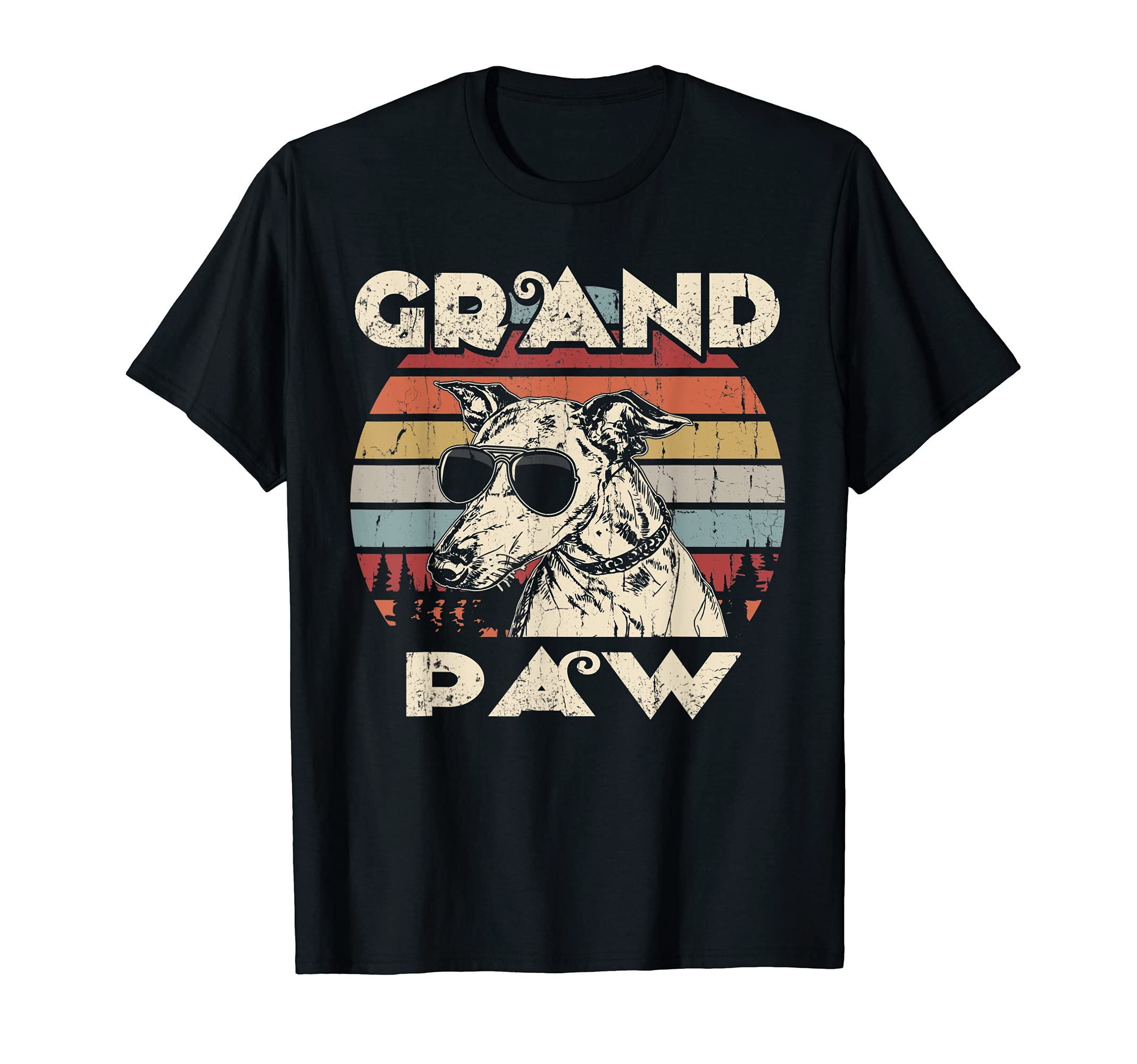 Grand Paw Italian Greyhound dog lovers vintage retro T-Shirt