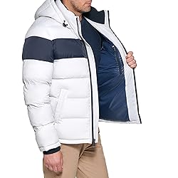 Tommy Hilfiger Men's Hooded Puffer Jacket, Ice