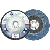 Benchmark Abrasives 4.5" x 5/8"-11 Zirconia Type 29 Flap Discs, 40 Grit | Jumbo High Density Sanding and Finishing Wheels for Angle Grinder, 10-Count