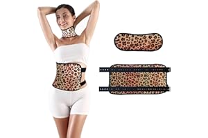 TIOPSUUO Castor Oil Pack Wrap, Organic Castor Oil Pack Kit for Liver Detox, Reusable Castor Oil Wrap, Adjustable Elastic Strap Castor Oil Pack, Machine Washable Anti Oil Leak (Castor Oil Not Included)