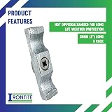 IRONTITE 5pc Galvanised Turn Button Latch 50mm 2" Cupboard Cabinet Gate Door view 4