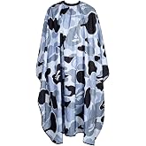 FaHaner Professional Hair Cutting Cape Waterproof Barber Cape for Men Polyester Hair Styling Cape with Elastic Neckline