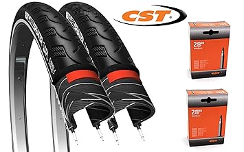 CST 2 x Fahrradreifen 28' Breaker Pannensicher 37-622 28x1 3/8 x1 5/8 Fahrrad Reifen mit Reflexstreifen