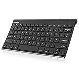 Bluetooth Keyboard, Arteck Stainless Steel Universal Portable Wireless Bluetooth Keyboard for iOS, Android, Windows Tablet PC Smartphone Built in Rechargeable 6 Month Battery