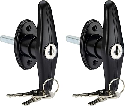 Amazon Com Recpro Truck Cap Lock T 311 Topper Window T Handle For Leer A R E Bauer K127 Key Tonneau Cap Cover Lock T 311 T Handle For Leer Century Bauer K127 Cylinder Key 2 Pack