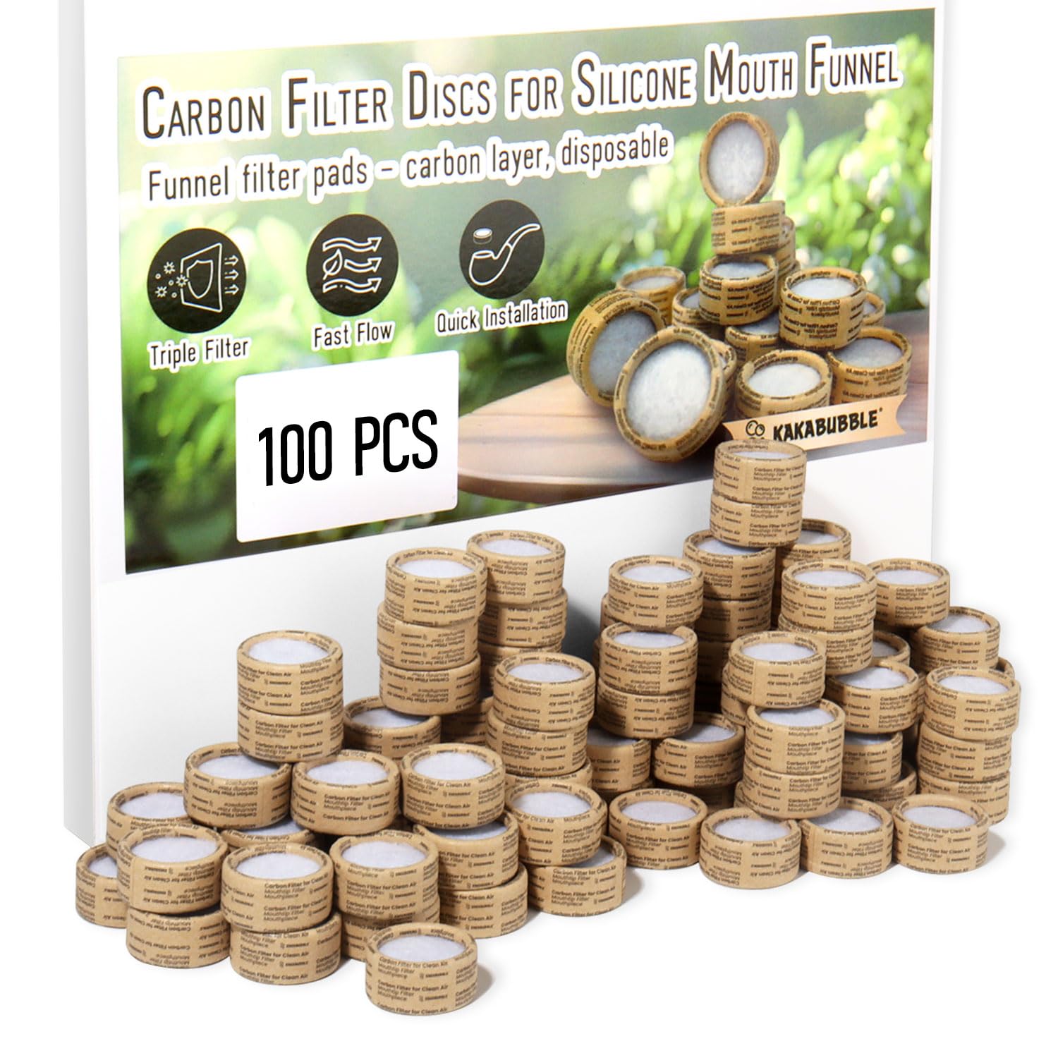 50 Pcs or 100 Pcs Disposable and Replaceable Carbon