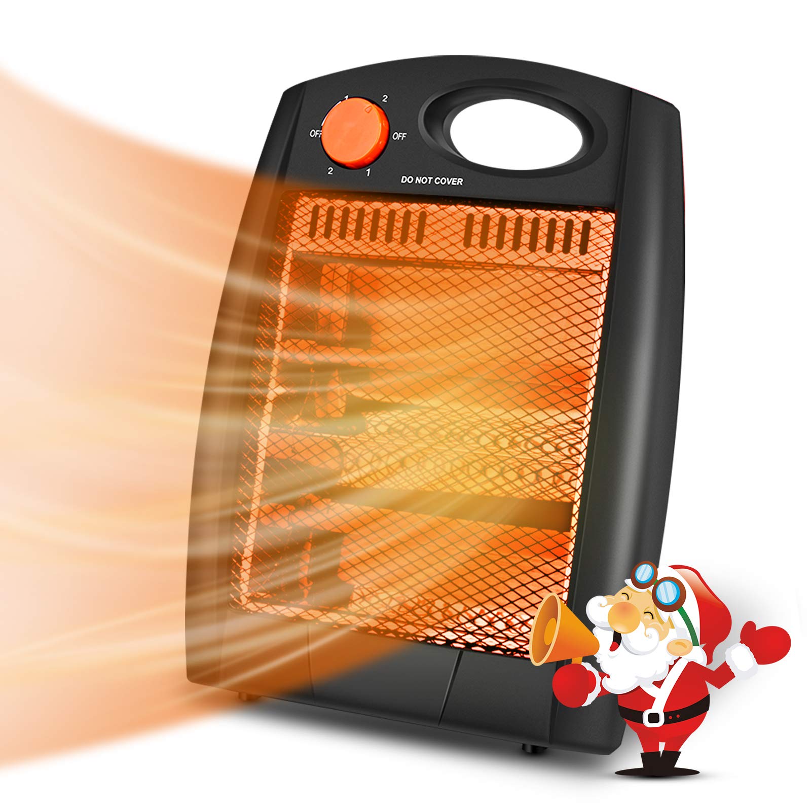 Buy Portable Space Heater, Indoor Electric Heater with 2 Heat Settings