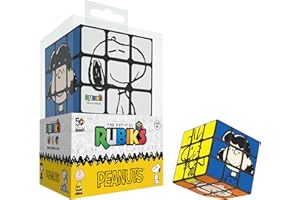 Toyzon Compatible with Rubik’s Cube – Peanuts Themed Rubik's Cube 3x3 Speed Cube – Featuring Charlie Brown, Snoopy, and Official Characters Plus Iconic Symbols from The Beloved Comic Strip Series