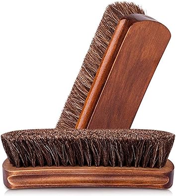 Shoe Brush Scoolr 2pcs Horse Hair Brush Premium Shoe Shine Brush