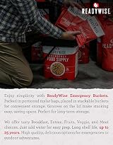 ReadyWise 120 Servings Breakfast Only Grab & Go Bucket Freeze Dried view 6