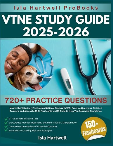 Examination Rvt Study Guide Amazon VTNE STUDY GUIDE 2025 -2026: Master the Veterinary Technician National ...