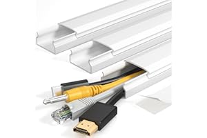 Yecaye TV Cord Hider, 42in Cord Cover, Large Cable Hider, Wire Covers for 4 Cords, Cable Raceway for TV on Wall, Cable Cover 
