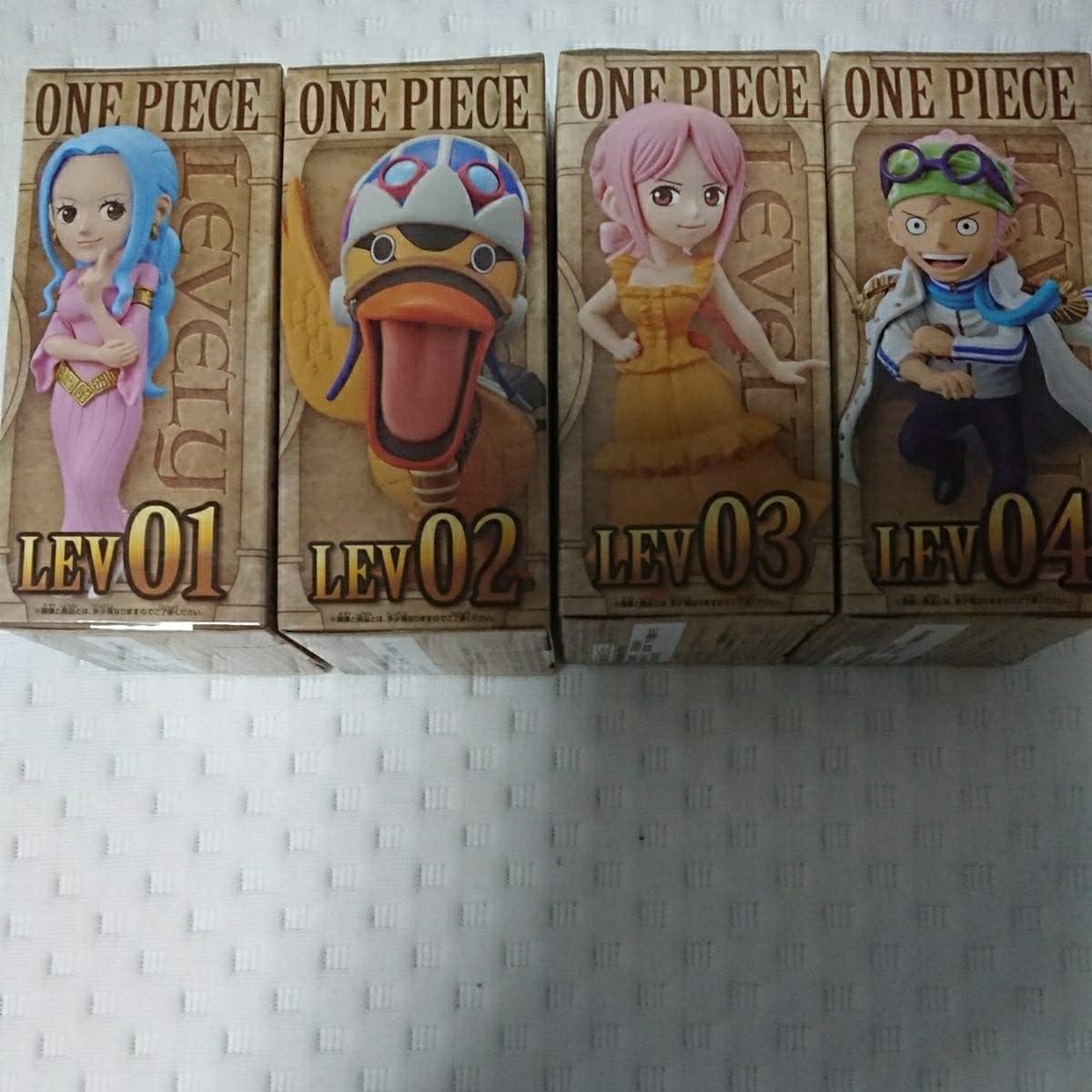 Amazon ワンピース ワールドコレクタブルフィギュア 世界会議1 レヴェリー 4種セット まとめ ビビ カルー レベッカ コビー Wcf フィギュア ドール 通販