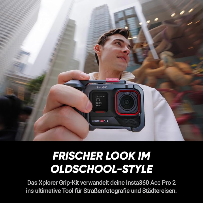 Ace Pro 2 Xplorer Bundle Schiefergrau - 8K Action-Cam, Doppel-Akku