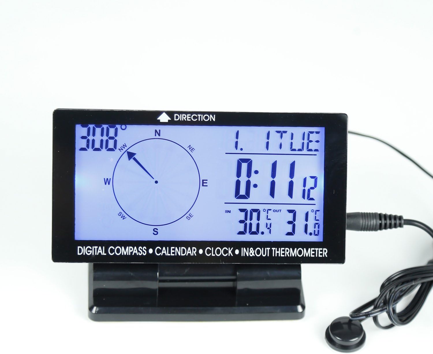 Multifunctional Electronic car styling digital compass with