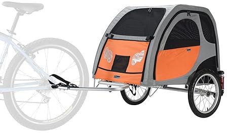 Petego Comfort Wagon M - gefederter Aluminium Hundeanhänger Fahrradanhänger