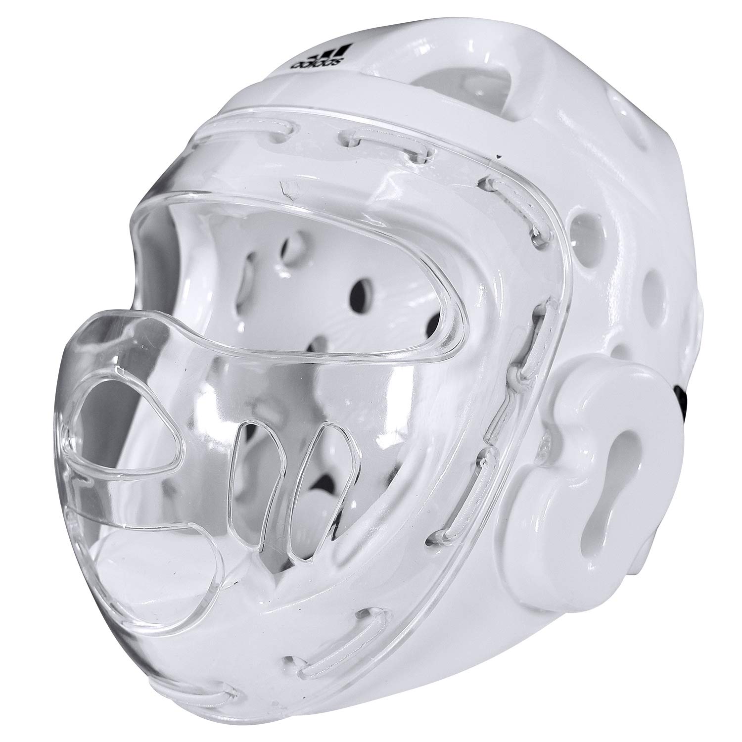Adidas Martial Arts Taekwondo Headgear With Face Shield White Medium