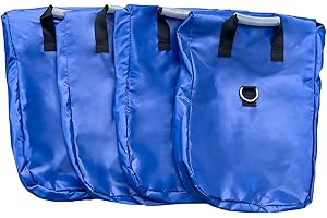 Hullaballoo Deluxe Extra Durable Vinyl Sand Bags, Anchor Safety Product for Inflatable Bounce House, Water Slides, Canopies and Tents, Holds 50 Pound Capacity, 4 Pack