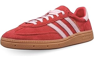 adidas Handball Spezial Womens Lifestyle Shoes (Alumina/Collegiate Green/Gum), Brired/Clpink/Gum1, 10