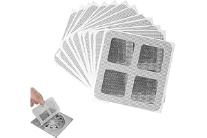 Disposable Hair Drain Stickers,Hair Catcher Bathroom Shower Drain Protector,Disposable Shower Drain Cover Mesh Cover Floor Dr