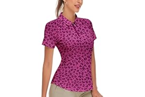 Soneven Women's Short Sleeve Golf Shirt Moisture Wicking Athletic Golf Polo Shirts Tennis Shirts