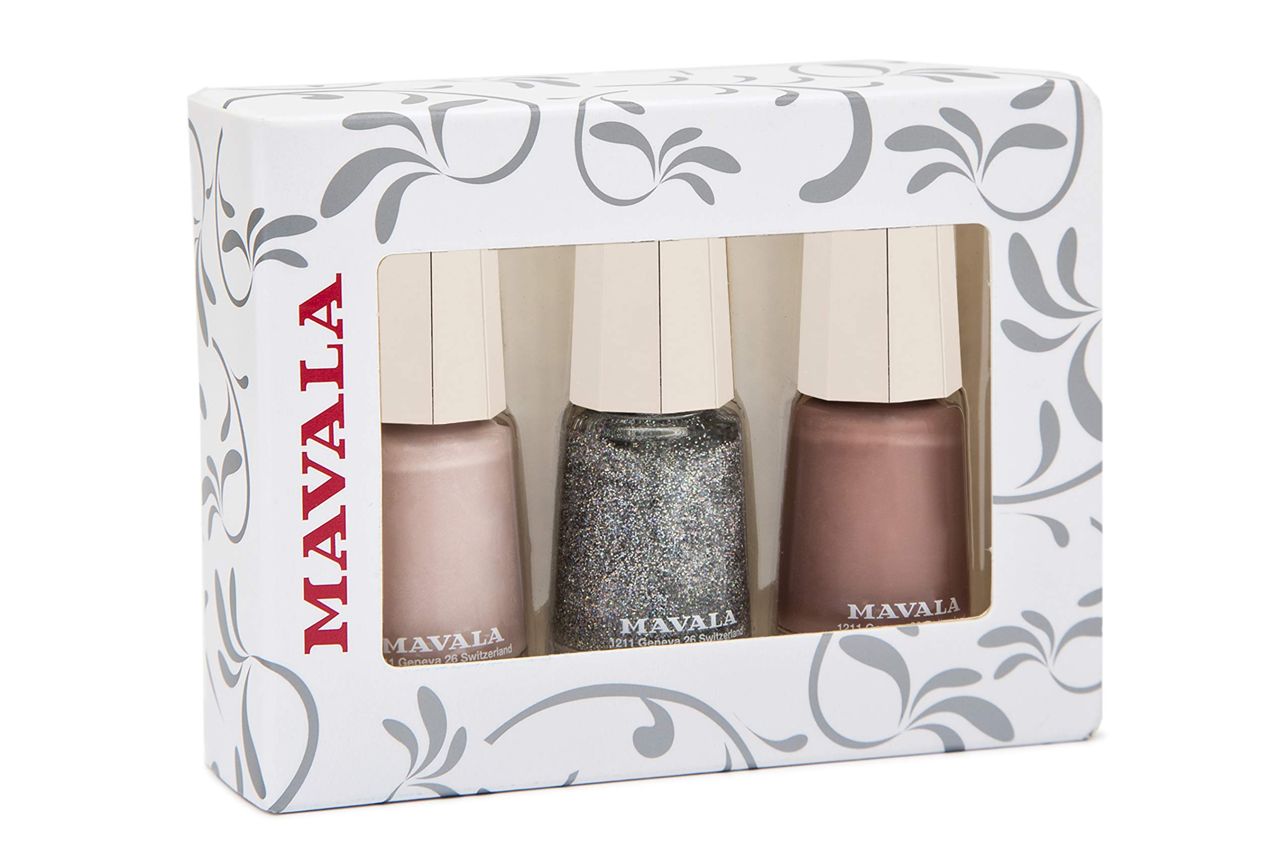 Home Mavala Nail Polish Glitter Nude Pink Colour Set 3 Piece Buy Online In Faroe Islands At Desertcart