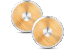 VercanMonth 2 Pcs Wood Competition Practice Discus Athletic Gear Club Discus Track and Field Discus for High School Boys Girls Training