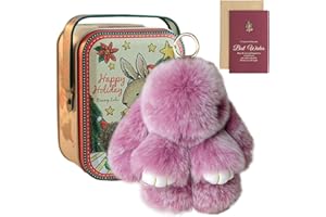 RUOPAN Bunnylulu Keychain, Bunny Lulu Keychain, Cute Bunny Keychain With Exquisite Box, Bunny Keychain Plush
