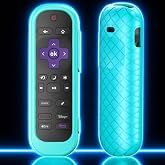 Silicone Case for Roku Remote, Glow in the Dark Blue
