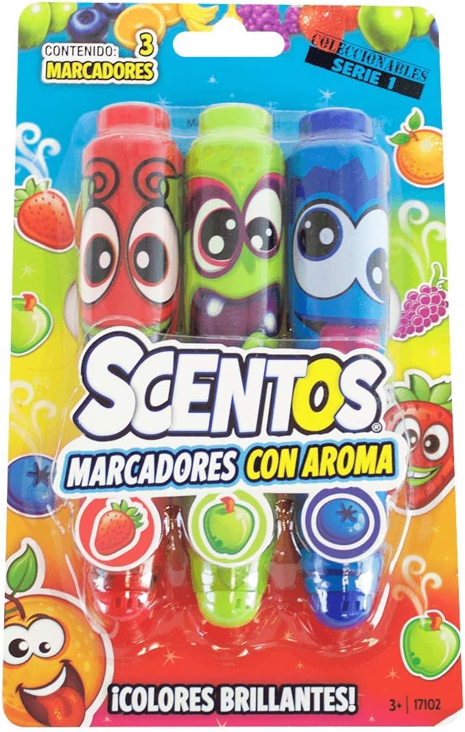 Scentos Scented Markers 3-Pack Collectible Series 1