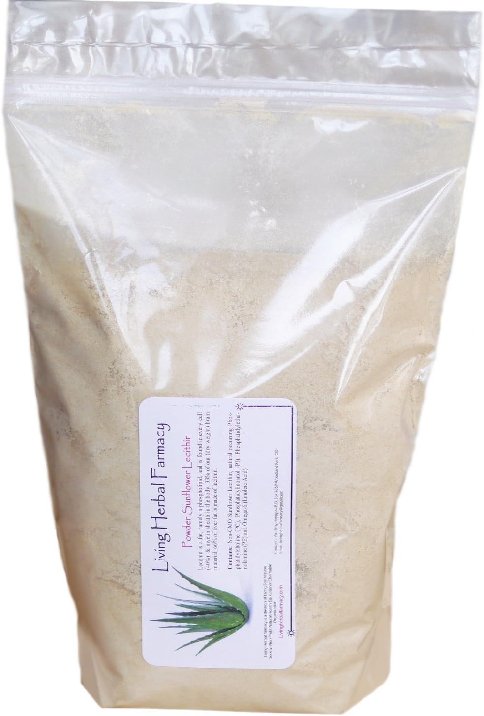 1 lb, Pure 100% Naturally (Expeller Pressed) extracted Sunflower Lecithin Powder- NON-GMO